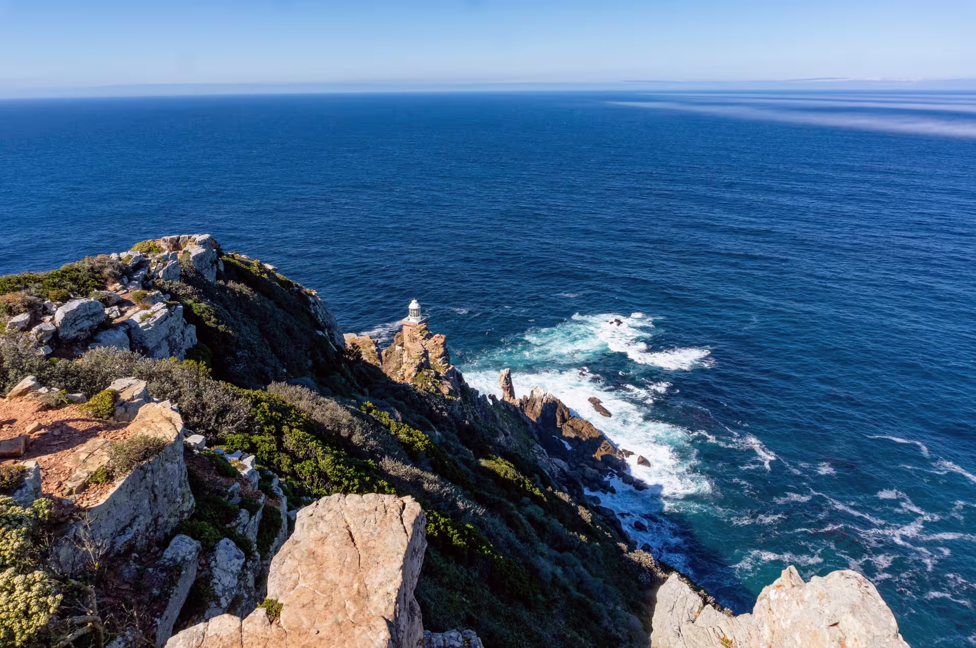 Ridge to the new Cape Point Lighthouse