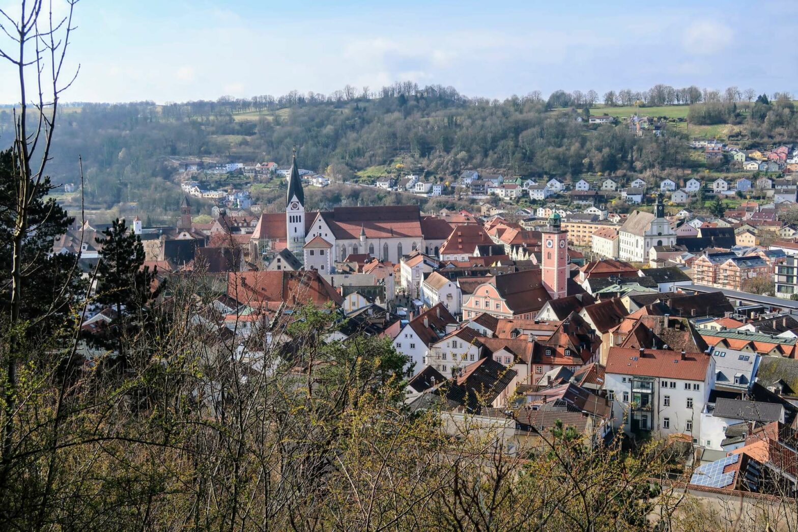 Views over Eichstatt town in the Altmuhltal