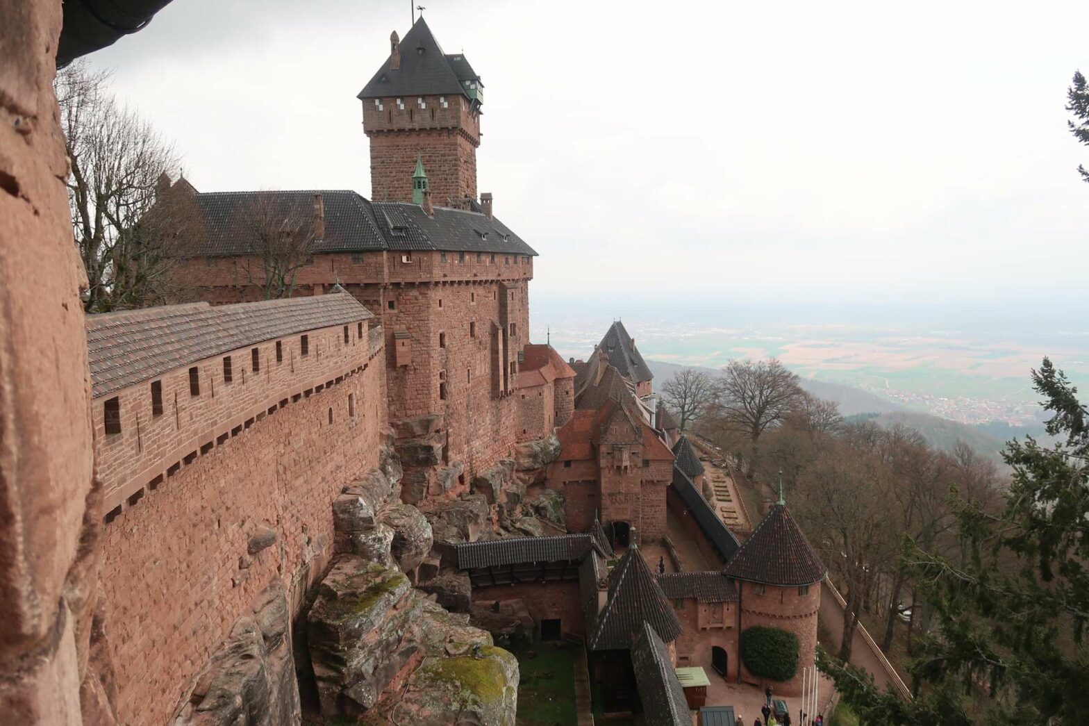 Château du Haut-Koenigsbourg, a castle overlooking the Alsace Region