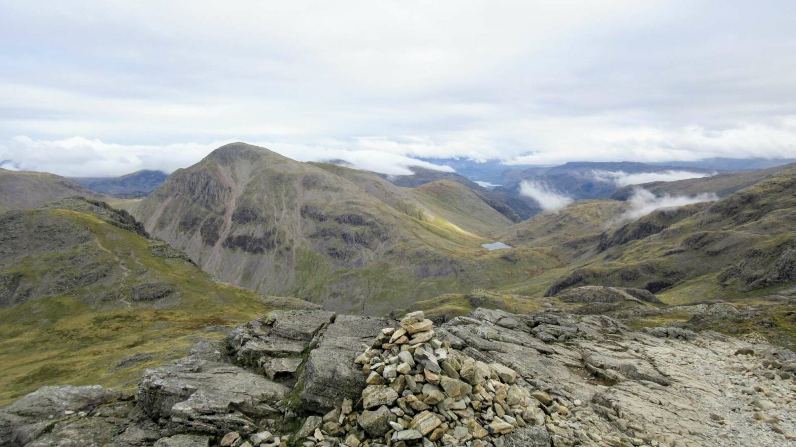 Walking up Scafell Pike in the Lake District