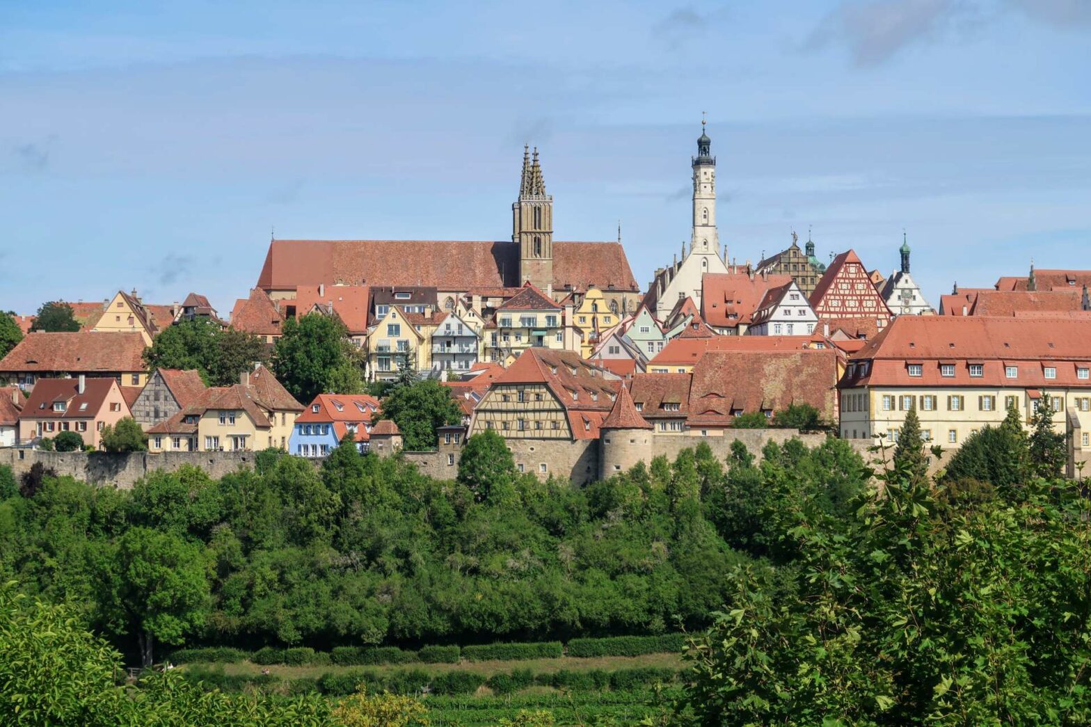 Views of Rothenburg ob der Tauber, in Bavaria, Germany
