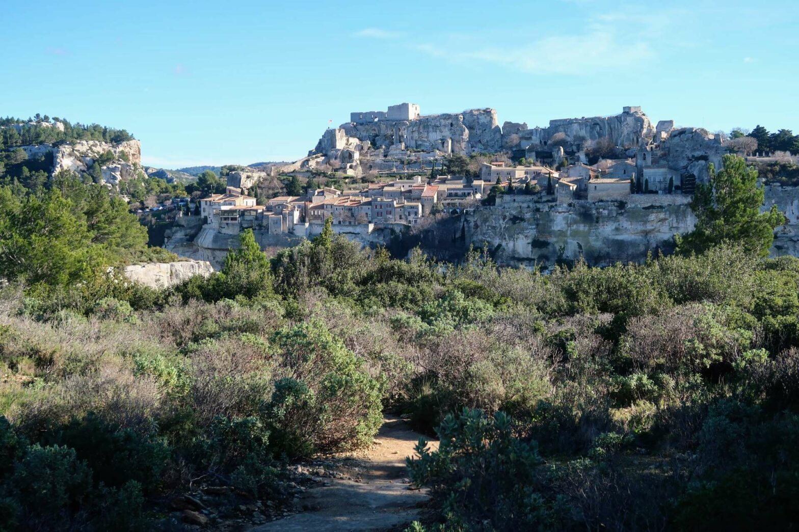 View of Les Baux de Provence