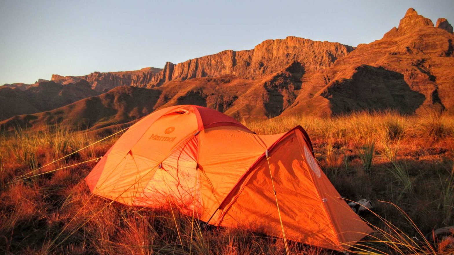 Camping in the Drakensberg near Cathedral Peak