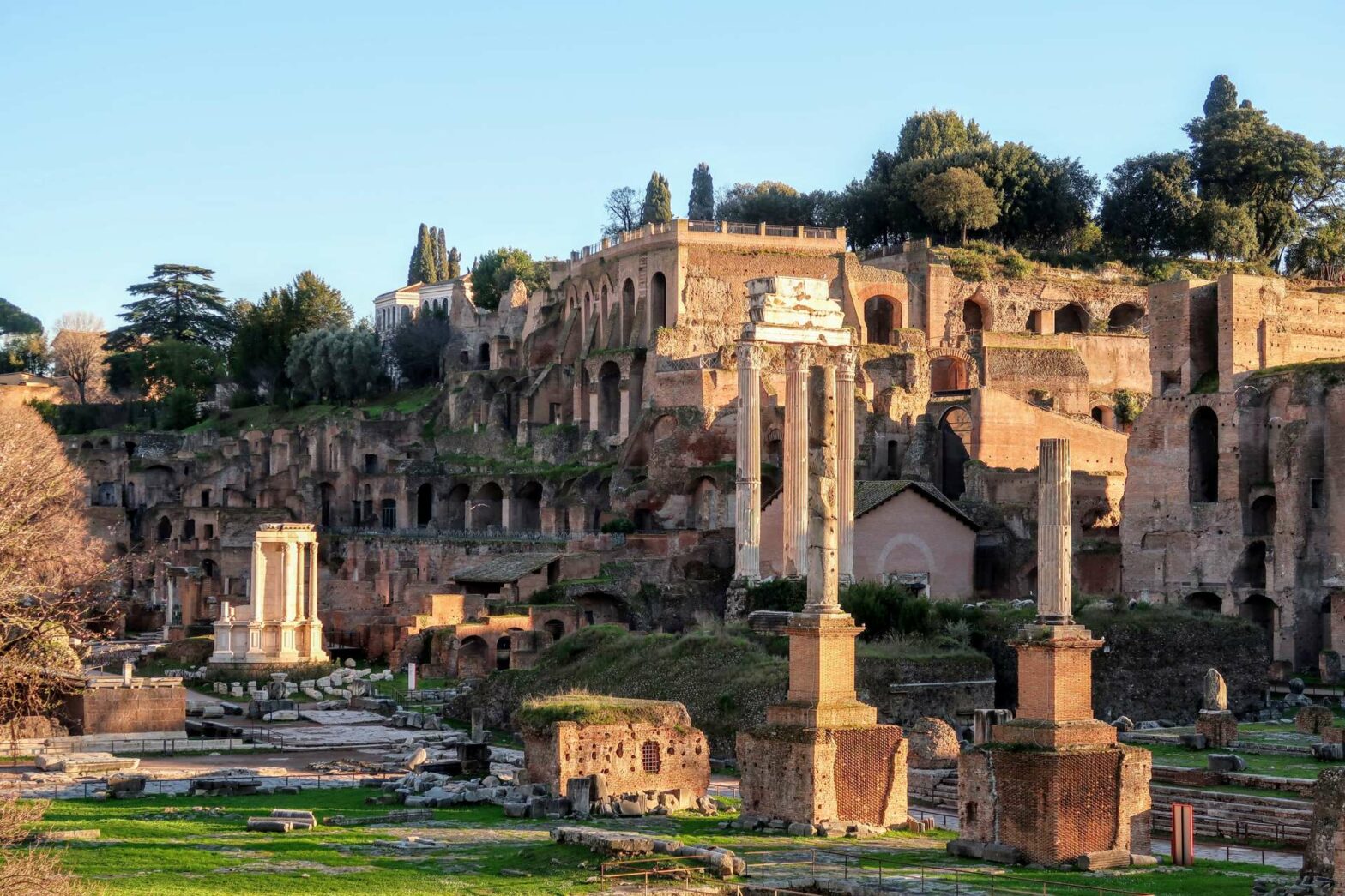 Forum and Palatine Hill in Ancient Rome