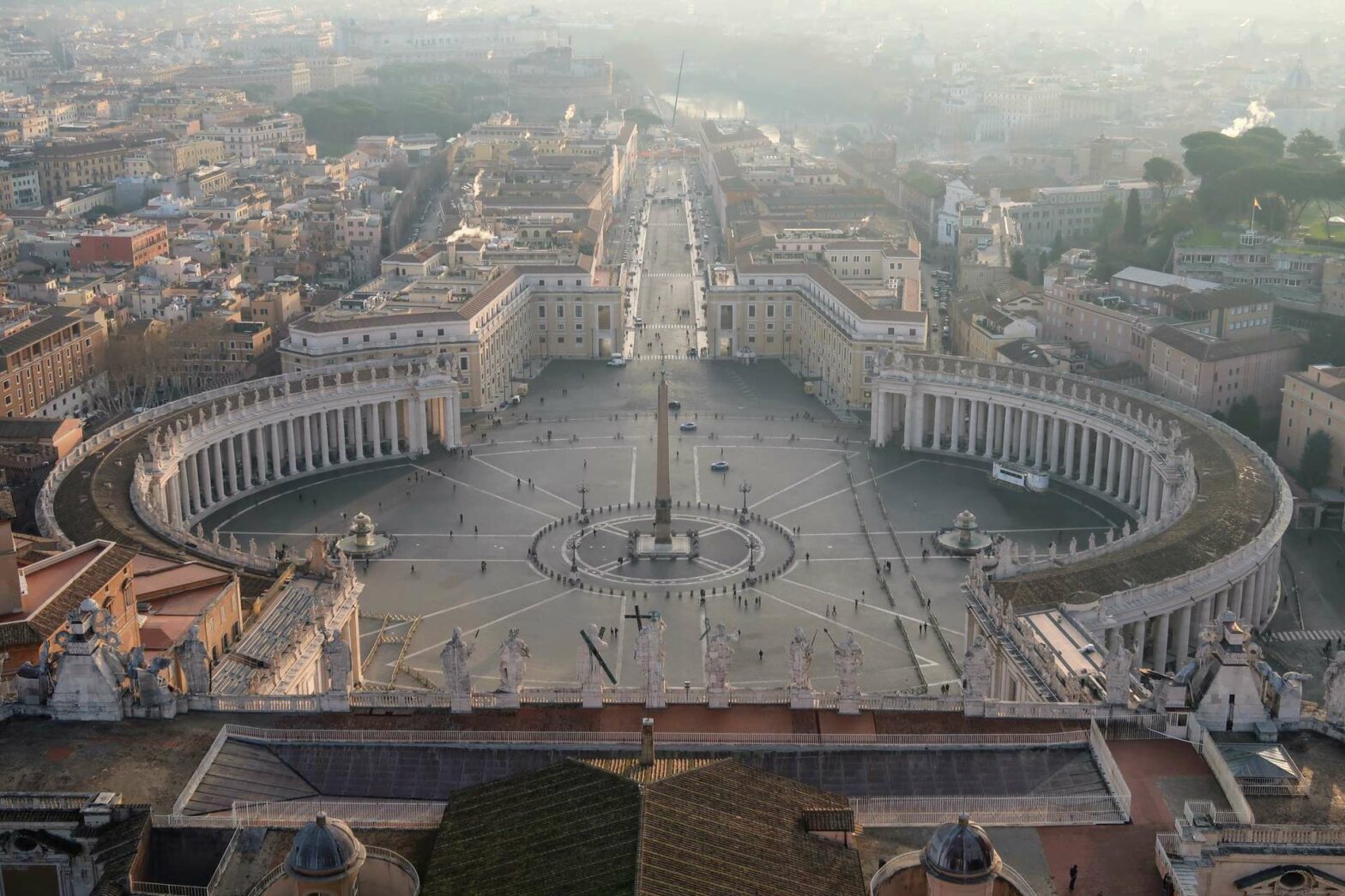 View of Vatican City from the Dome of St Peter's Basilica