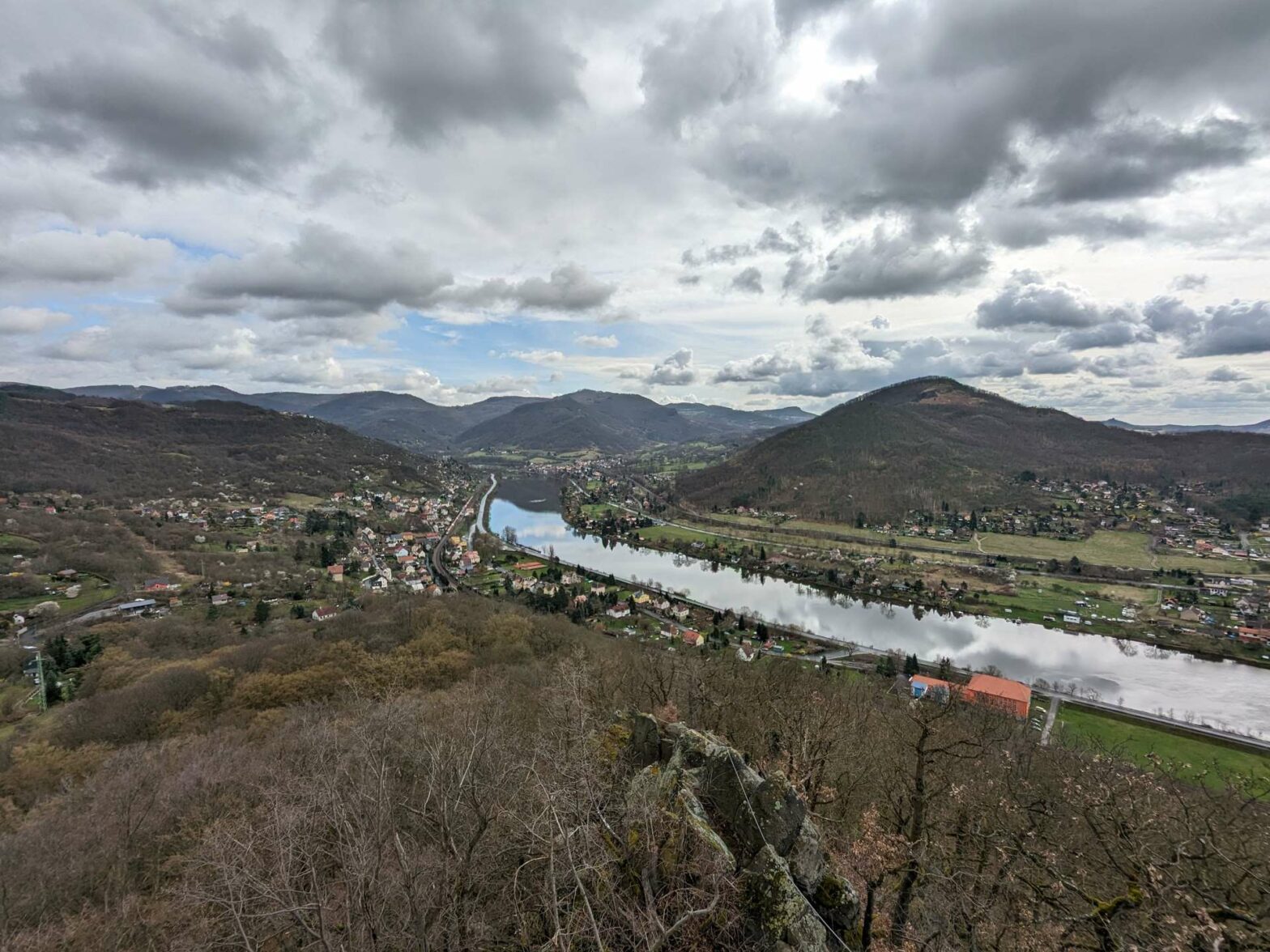 Viewpoint of the Elbe in Czech Republic