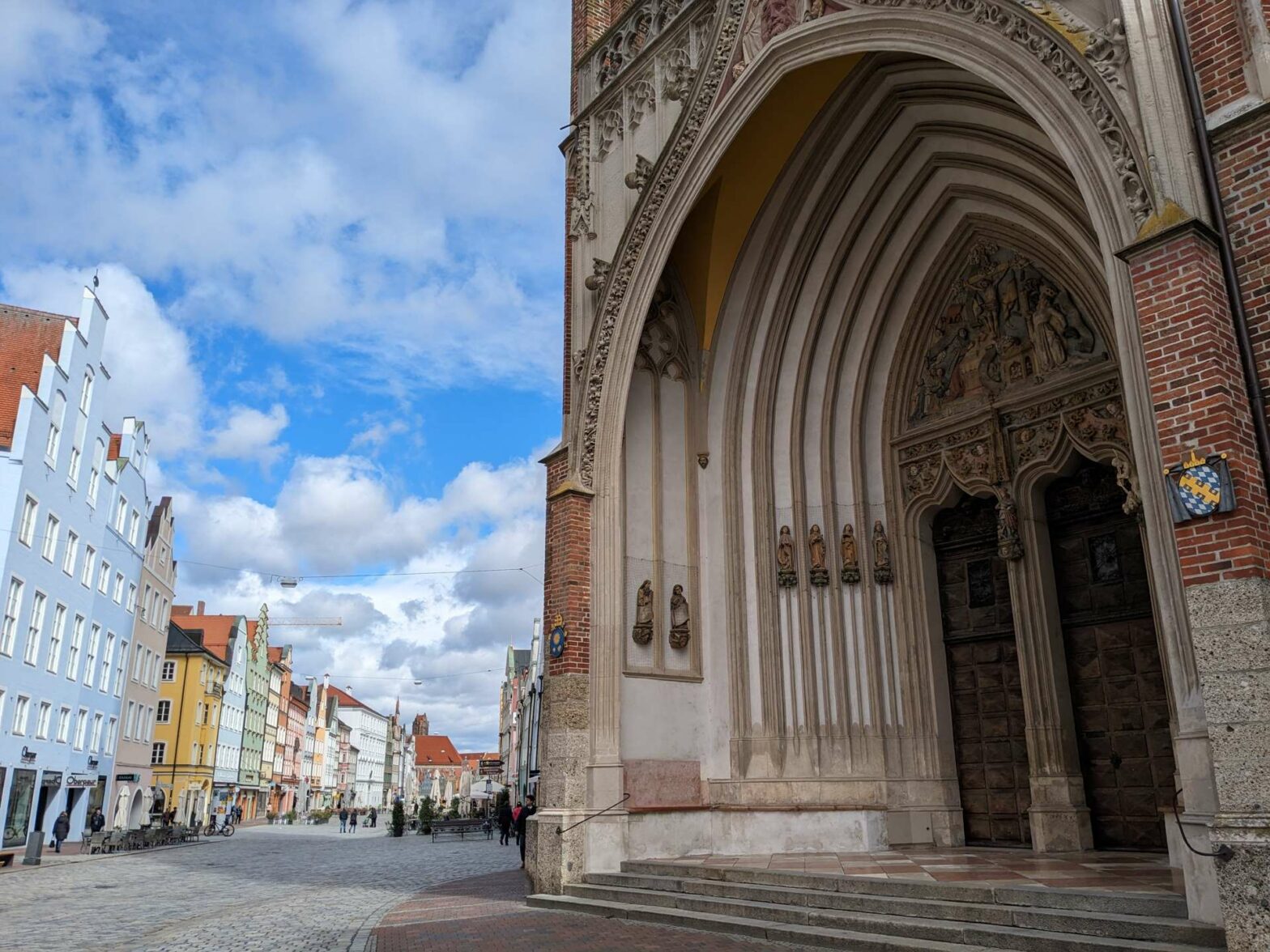 Landshut St Martins Church and Altstadt